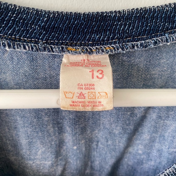 Stunning Vintage Western Hollywood Light Denim Midi Dress 80s 90s belted - Picture 5 of 9